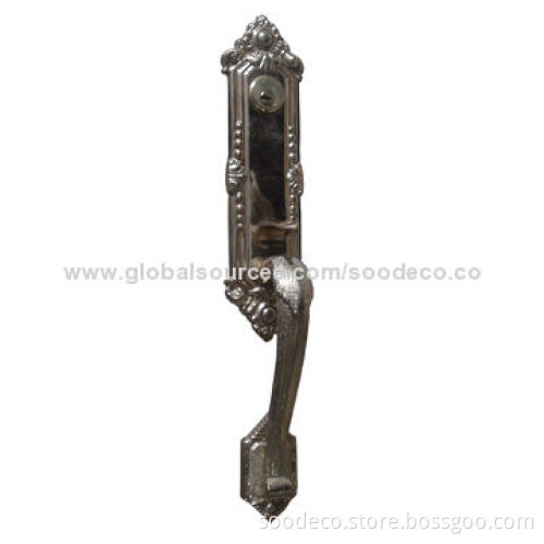 Entrance Door Lock and Handle with PB, AB, PVB/Powder Coating Surface Finish, Made of Brass